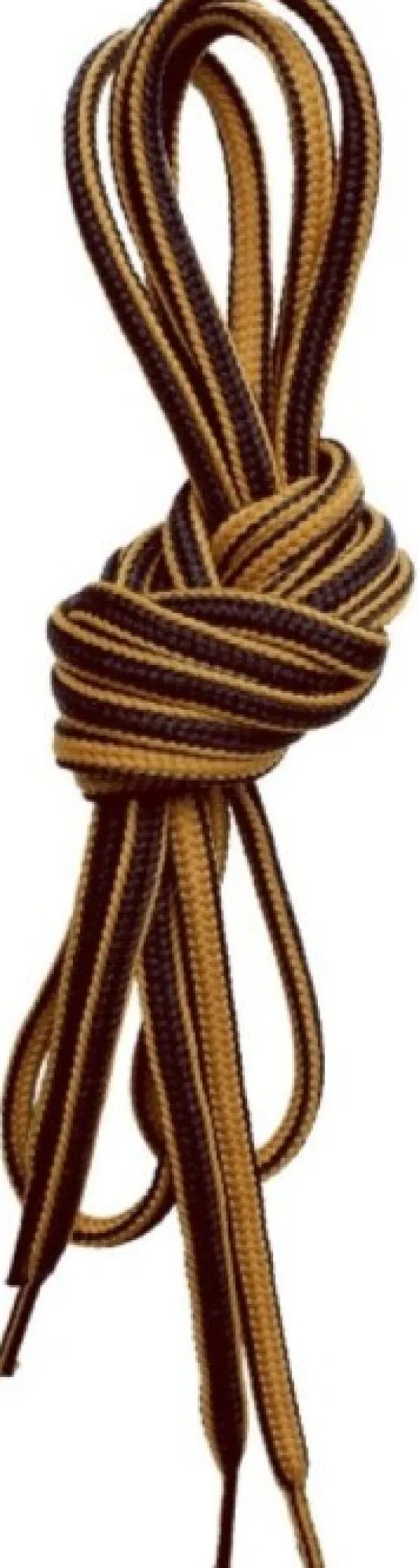 Lundhags Round Shoe Laces kengännauhat, unisex, keltainen/ruskea, 150 cm