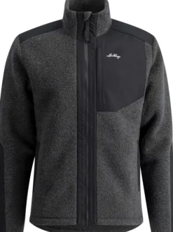 Lundhags Saruk Wool Pile Mid Full Zip fleecetakki, Charcoal
