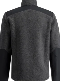 Lundhags Saruk Wool Pile Mid Full Zip fleecetakki, Charcoal