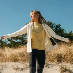 Lundhags Tived Merino Hoodie naisten huppari, Chalk White