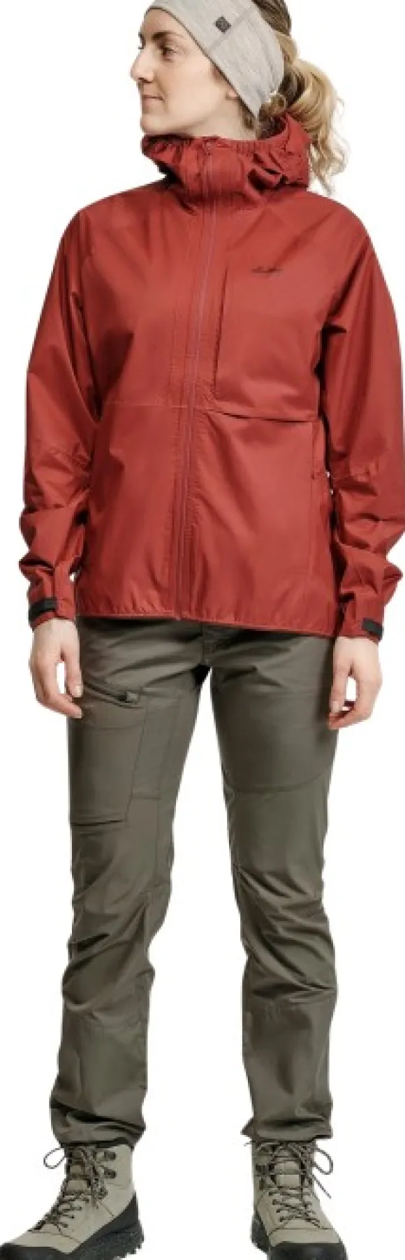 Lundhags Tived Waterproof Jacket naisten takki, Rosewood