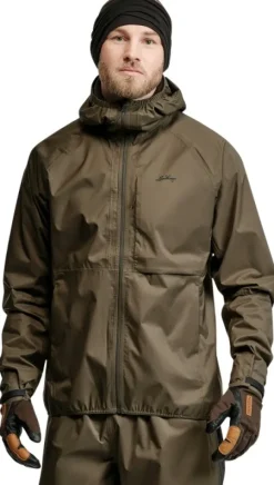 Lundhags Tived Waterproof Jacket takki, Forest Green