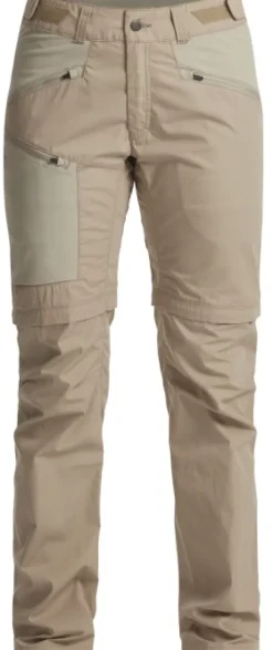 Lundhags Tived Zip-off Pant naisten katkolahjehousut, vaaleanruskea