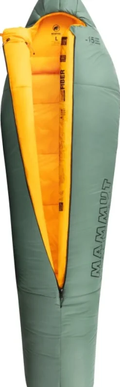 Mammut Comfort synteettinen makuupussi -15°C, vihreä