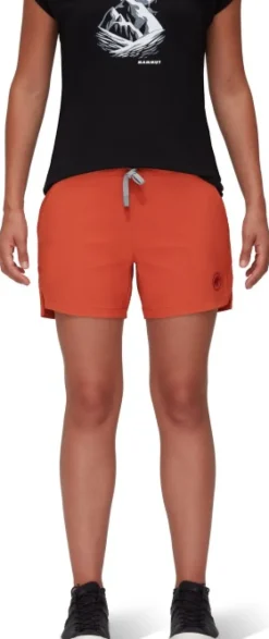 Mammut Hueco Shorts Women naisten kiipeilyshortsit, oranssipunainen