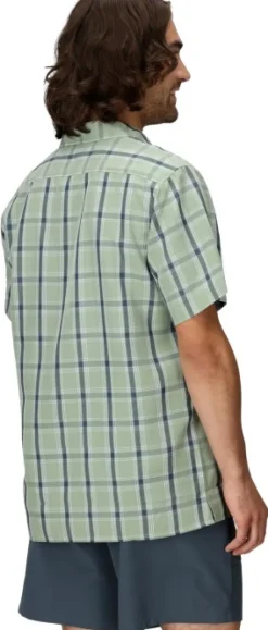 Marmot Men's Eldridge Novelty Classic SS Agate Green Oliver Plaid