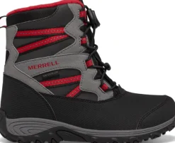 Merrell Kids Outback Snow Boot lasten talvikenkä, musta/harmaa/punainen