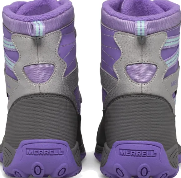 Merrell Kids Outback Snow Boot lasten talvikenkä, violetti/hopea