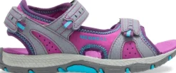 Merrell Panther Sandal 2.0 lasten urheilusandaalit, harmaa/punavioletti
