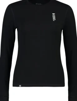 Mons Royale Cascade Merino Flex 200 naisten kerrastopaita, musta