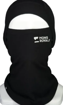 Mons Royale Unisex Olympus Balaclava, musta