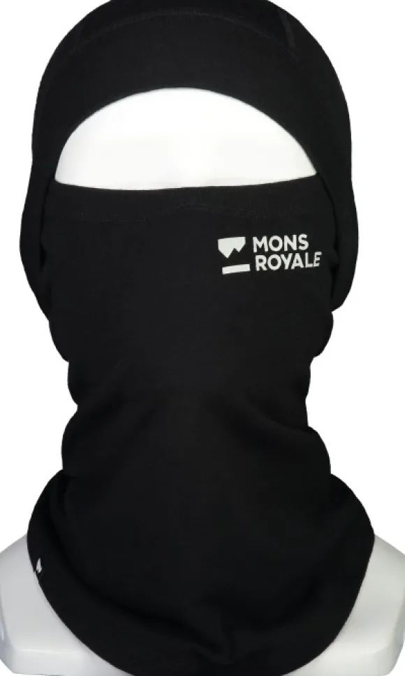 Mons Royale Unisex Olympus Balaclava, musta