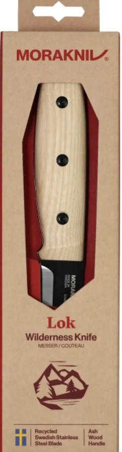 Morakniv Lok Blackblade puukko, S, Ash Wood