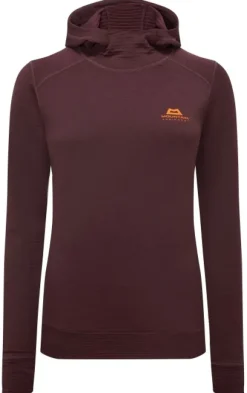 Mountain Equipment Lumiko Hoody naisten fleecetakki, viininpunainen