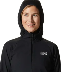 Mountain Hardwear Stratus Range Full Zip naisten fleecehuppari, musta