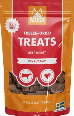 MUSH Treats Frystorkat Nöthjärta 50 g