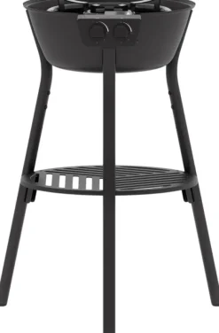 Muurikka 48 LL kaasupoltin pitkillä jaloilla, musta