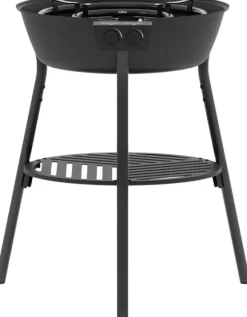 Muurikka 78 LL kaasupoltin pitkillä jaloilla, musta