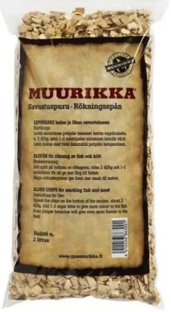 Muurikka Savustushake Leppä 2 litraa 330 g
