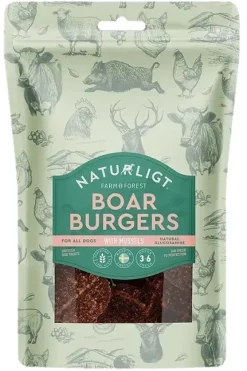 Naturligt Farm & Forest Boar Burger makupala, 120g