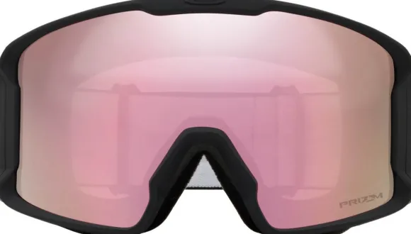 Oakley Line Miner Matte Black Prizm Snow Hi Pink laskettelulasit, L