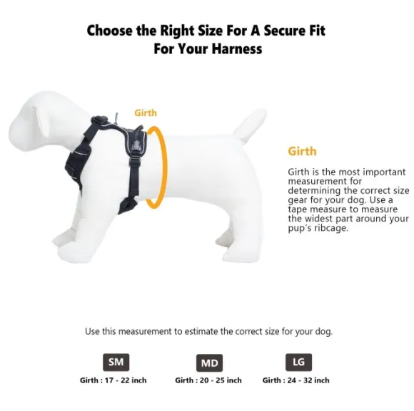 OllyDog Alpine Reflective Harness Raven