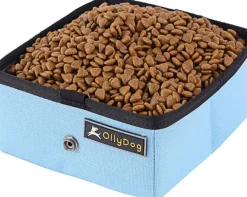 OllyDog Crumple -koiranruokakuppi, sininen