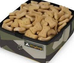 Ollydog Crumple Travel Bowl koirien matkakuppi, camo, 0,5L