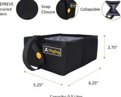 Ollydog Crumple Travel Bowl koirien matkakuppi, camo, 0,5L