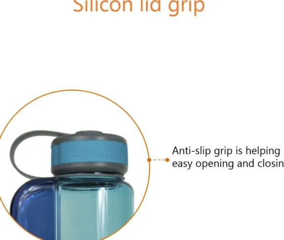 Ollydog OllyBottle koiran matkajuomapullo, harmaa, 600 ml