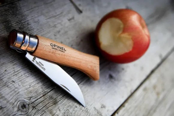 Opinel Blister N08 Beech Stainless Steel