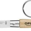 Opinel Classic Keyring No4 Stainless Steel Beechwood taittoveitsi avaimenperällä, 5 cm