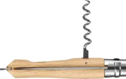 Opinel Corkscrew, Bottle Opener, Knife N°10 veitsi korkkiruuvilla ja pullonavaajalla, Beechwood
