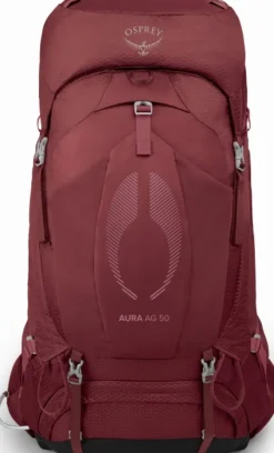 Osprey Aura AG 50 naisten rinkka, Berry Sorbet Red