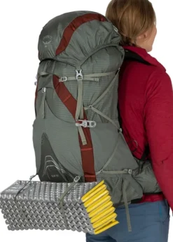 Osprey Eja 58 naisten rinkka, harmaa