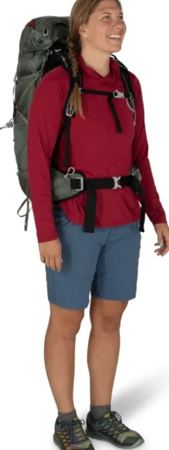 Osprey Eja 58 naisten rinkka, harmaa