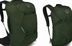 Osprey Farpoint 55 matkailurinkka, vihreä