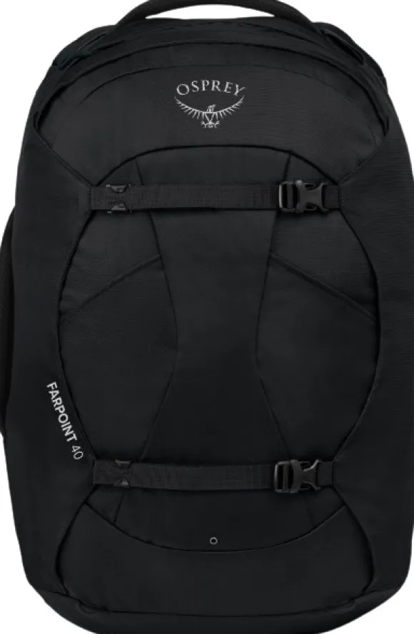 Osprey Farpoint 40 matkailurinkka, musta