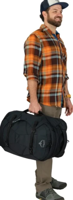 Osprey Farpoint 40 matkailurinkka, musta