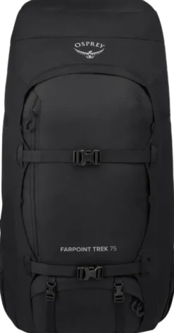 Osprey Farpoint Trek rinkka 75L, musta