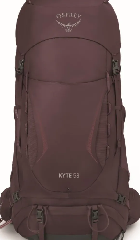 Osprey Kyte 58 naisten rinkka, ruskeapunainen