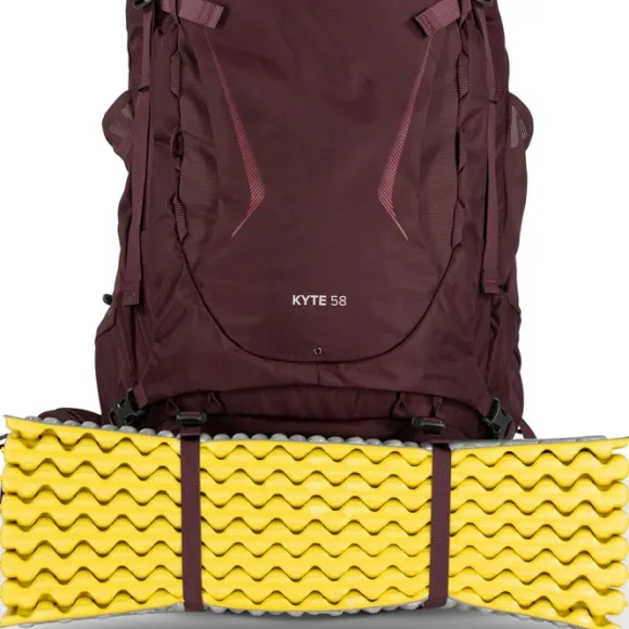 Osprey Kyte 58 naisten rinkka, ruskeapunainen