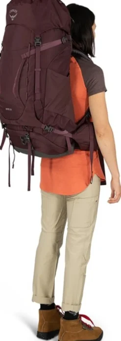 Osprey Kyte 58 naisten rinkka, ruskeapunainen