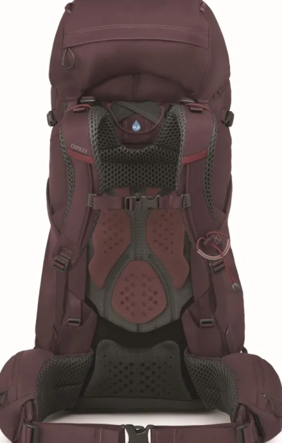 Osprey Kyte 58 naisten rinkka, ruskeapunainen