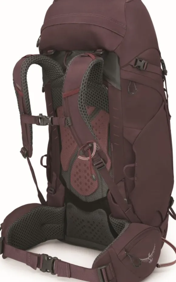 Osprey Kyte 48 naisten rinkka, ruskeapunainen