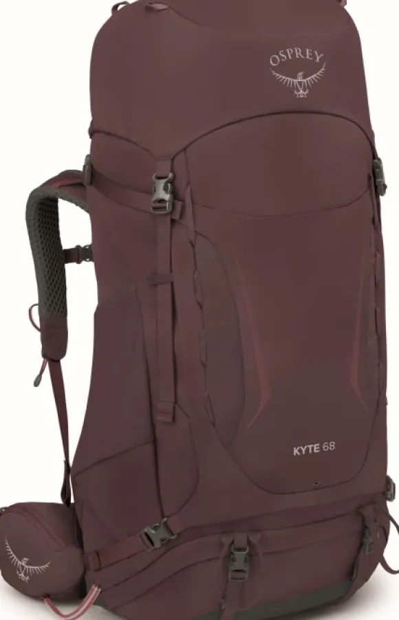 Osprey Kyte 68 naisten rinkka, ruskeapunainen