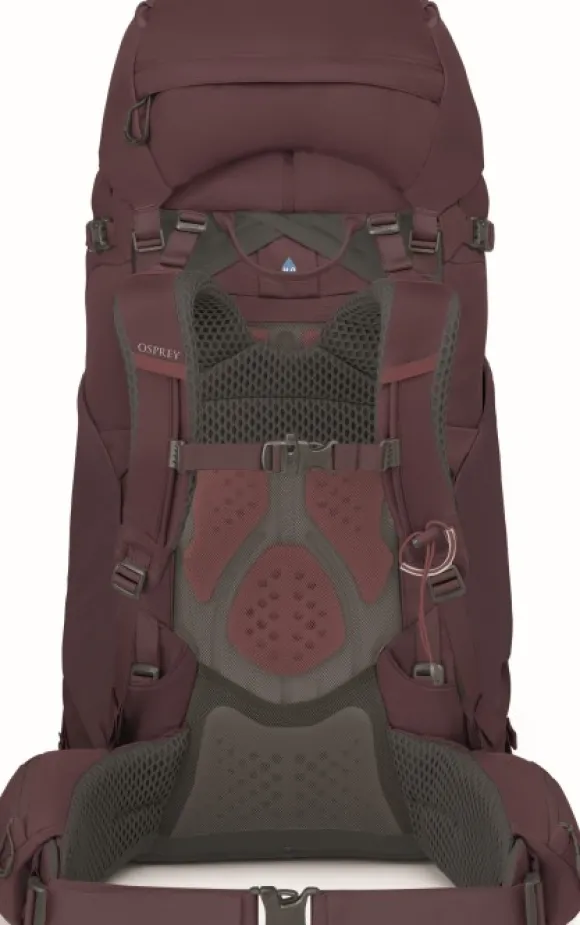Osprey Kyte 68 naisten rinkka, ruskeapunainen