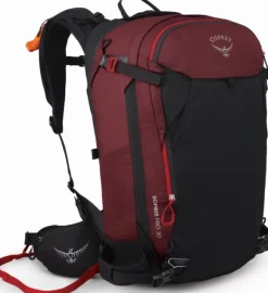 Osprey Sopris Pro Avy 30 laskettelureppu, punaruskea/musta
