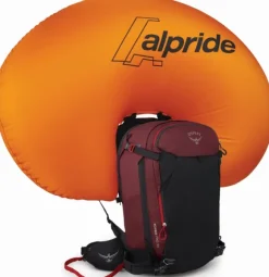 Osprey Sopris Pro Avy 30 laskettelureppu, punaruskea/musta