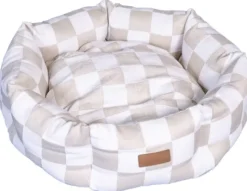 PAIKKA Check Bed Beige 60 cm